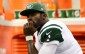 Nov 24, 2014; Detroit, MI, USA; New York Jets quarterback Michael Vick (1) sits on the bench after being pulled from the game during the fourth quarter against the Buffalo Bills at Ford Field. Mandatory Credit: Andrew Weber-USA TODAY Sports